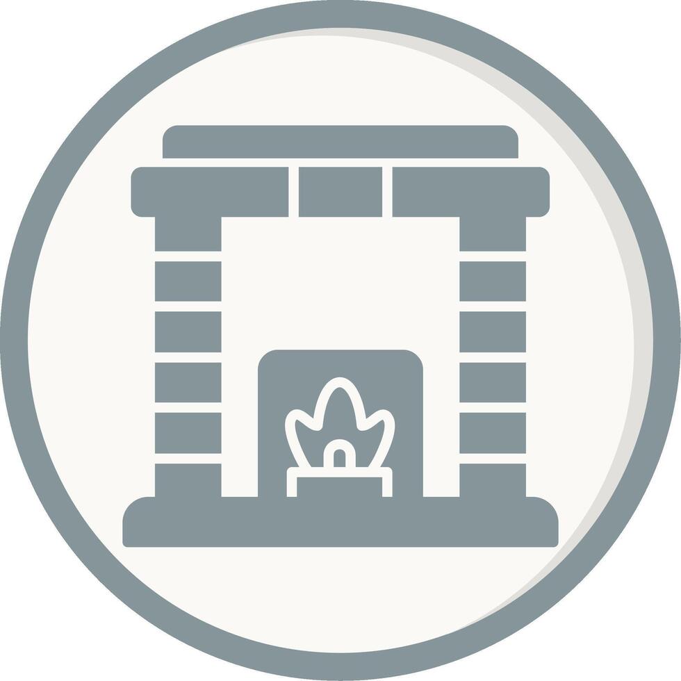 Fireplace Vector Icon