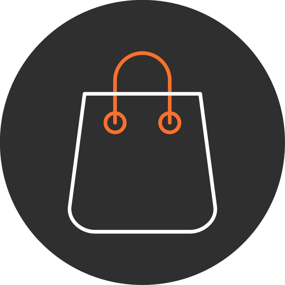 Bag Blue Filled Icon vector