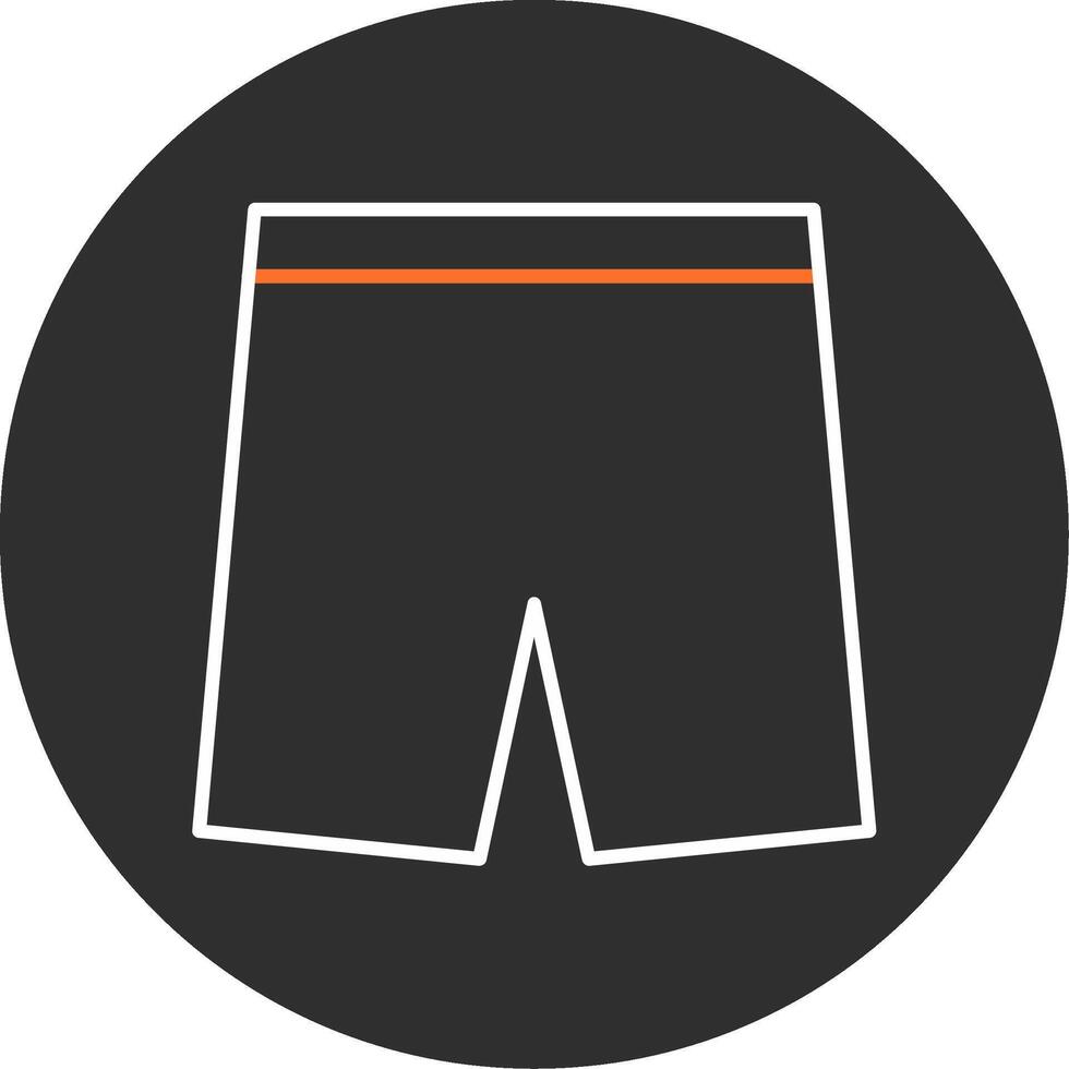 Shorts Blue Filled Icon vector