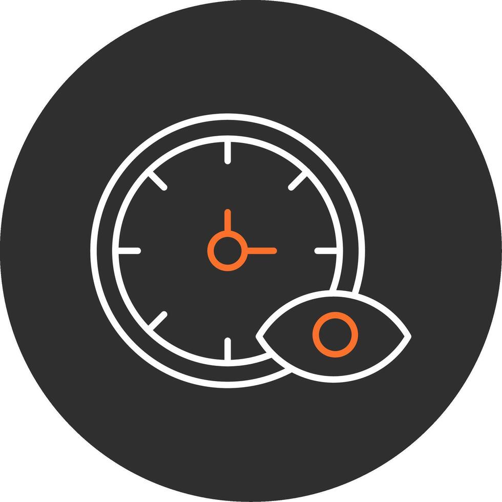 Time Tracking Blue Filled Icon vector