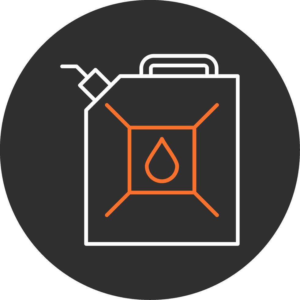 Gas Can Blue Filled Icon vector