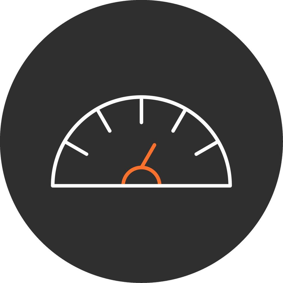 Speedometer Blue Filled Icon vector