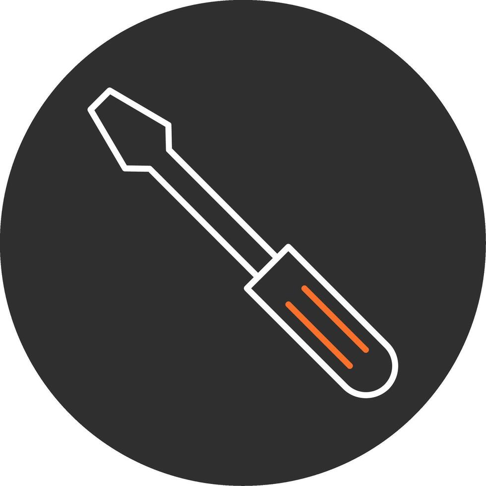 Screwdriver Blue Filled Icon vector