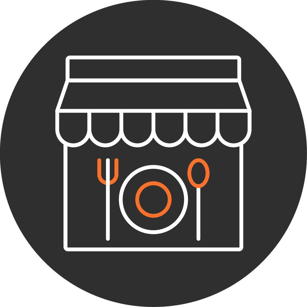 Restaurant Blue Filled Icon vector