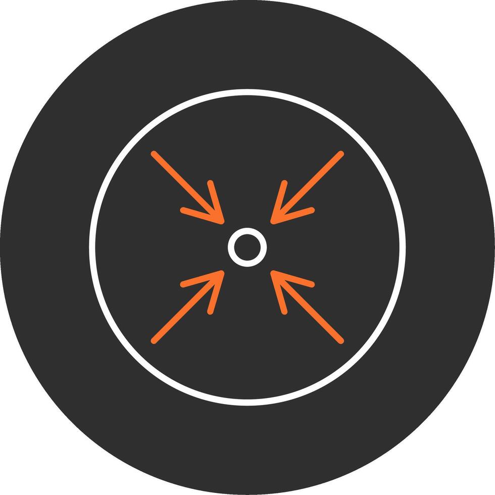 Minimize Blue Filled Icon vector