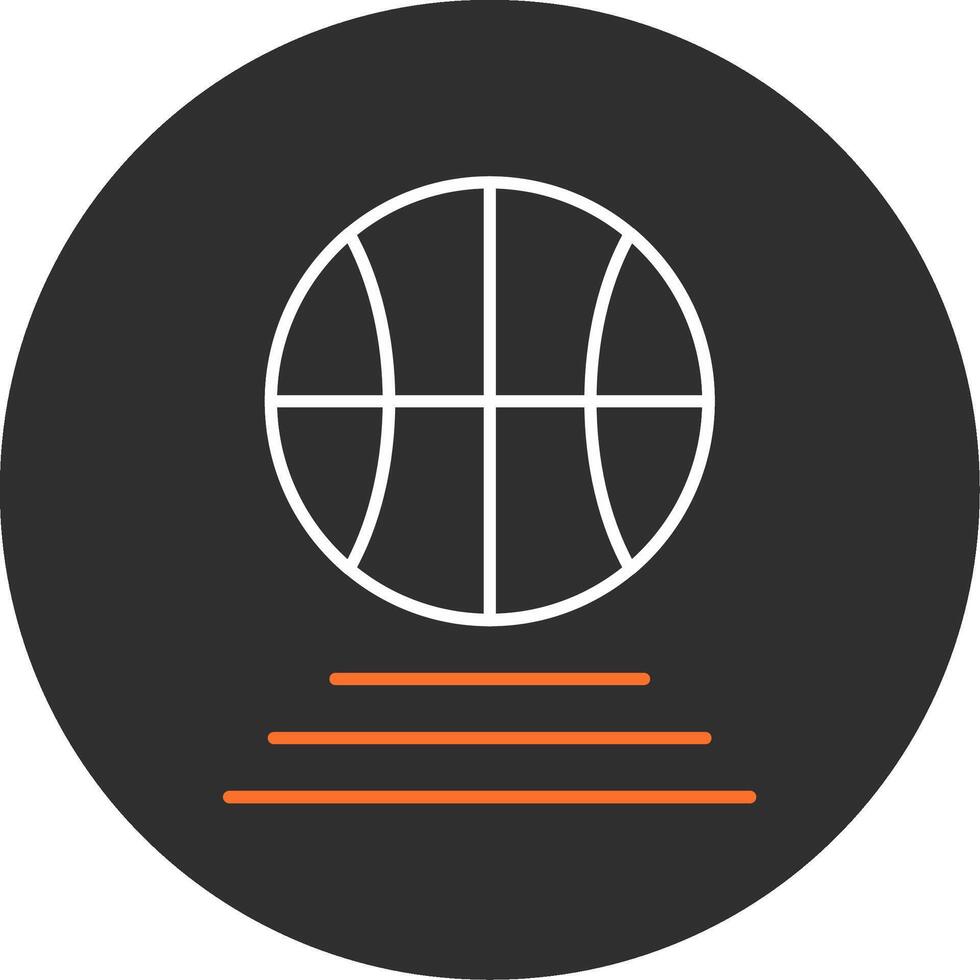 Basketball Blue Filled Icon vector