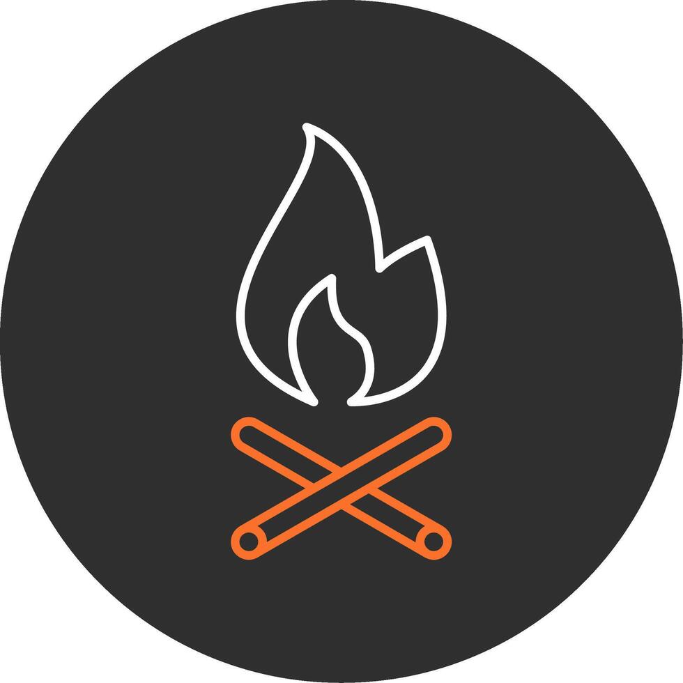 Fire Blue Filled Icon vector