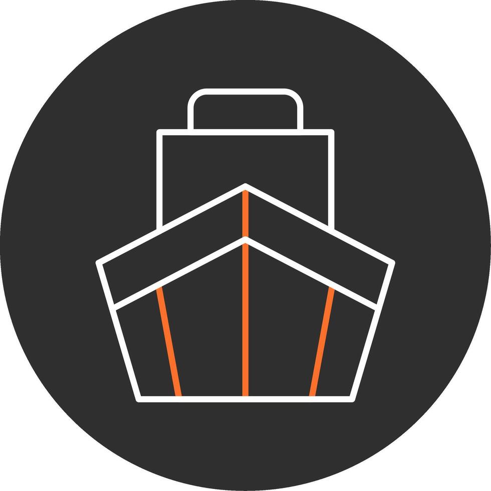 Cargo Blue Filled Icon vector