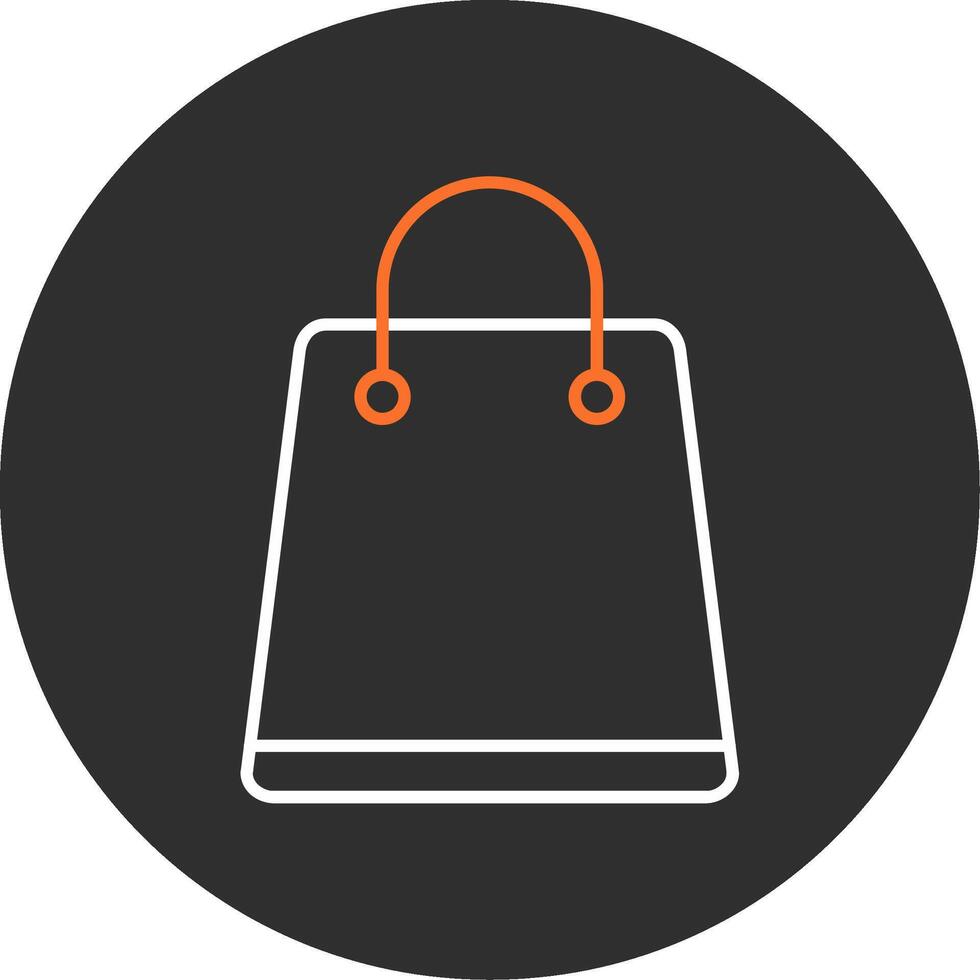 Shopping Bag Blue Filled Icon vector