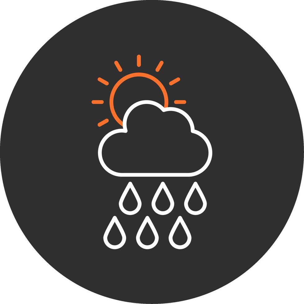 Forecast Blue Filled Icon vector