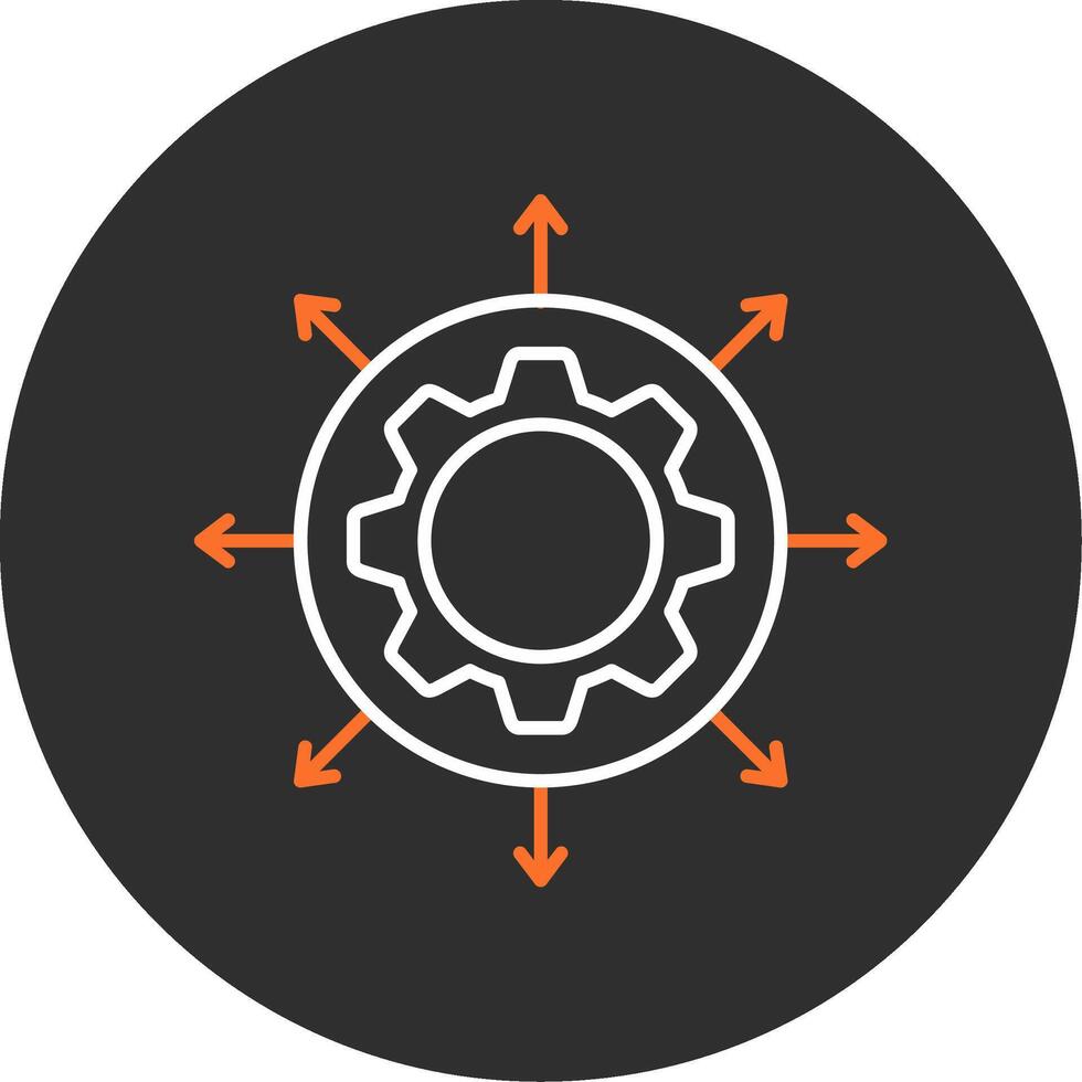 Expansion Blue Filled Icon vector