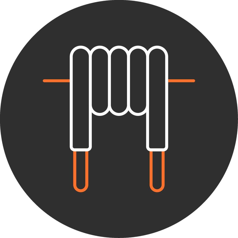 Inductor Blue Filled Icon vector