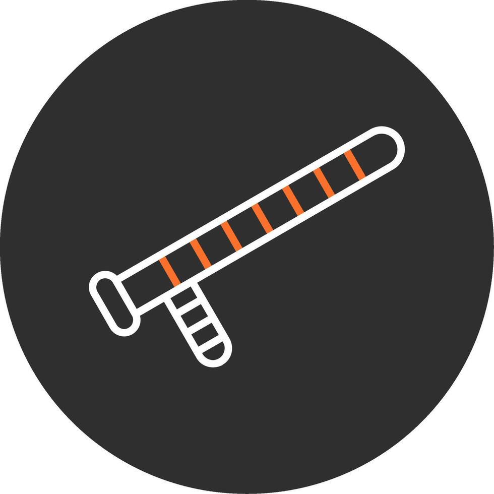 Baton Blue Filled Icon vector