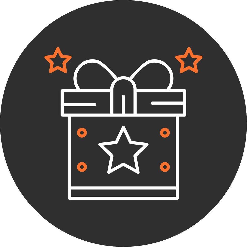 Gift Blue Filled Icon vector