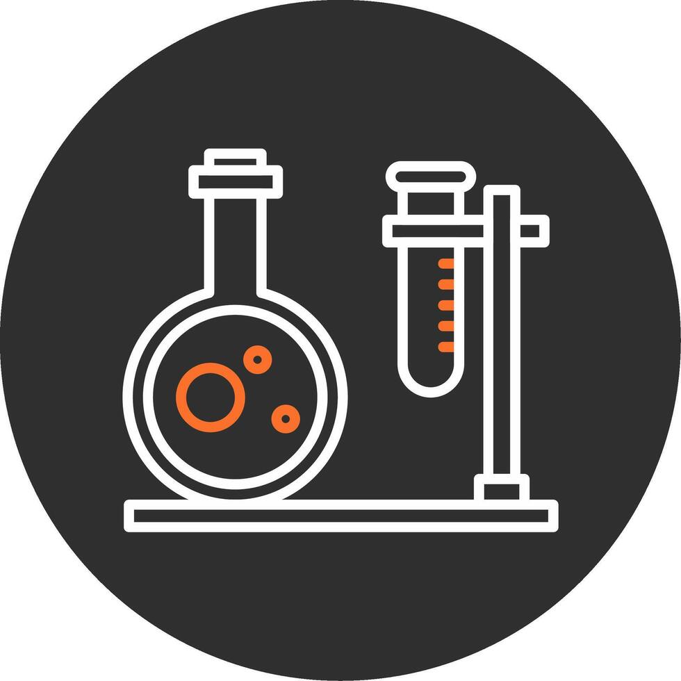 Lab Blue Filled Icon vector