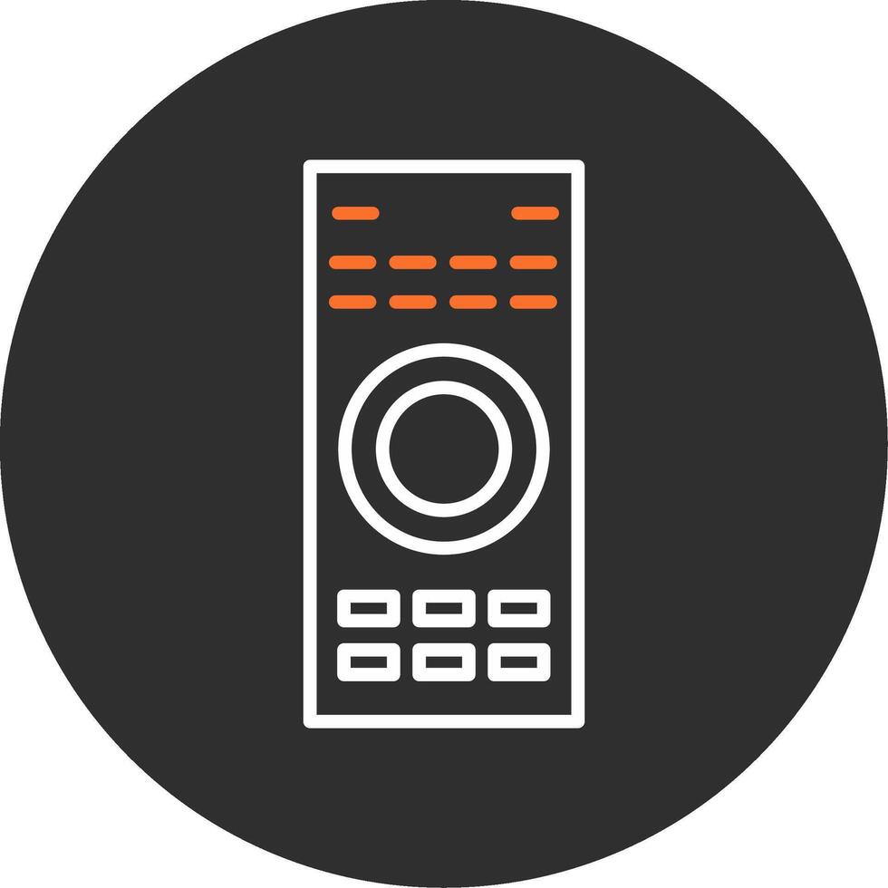 Remote Blue Filled Icon vector
