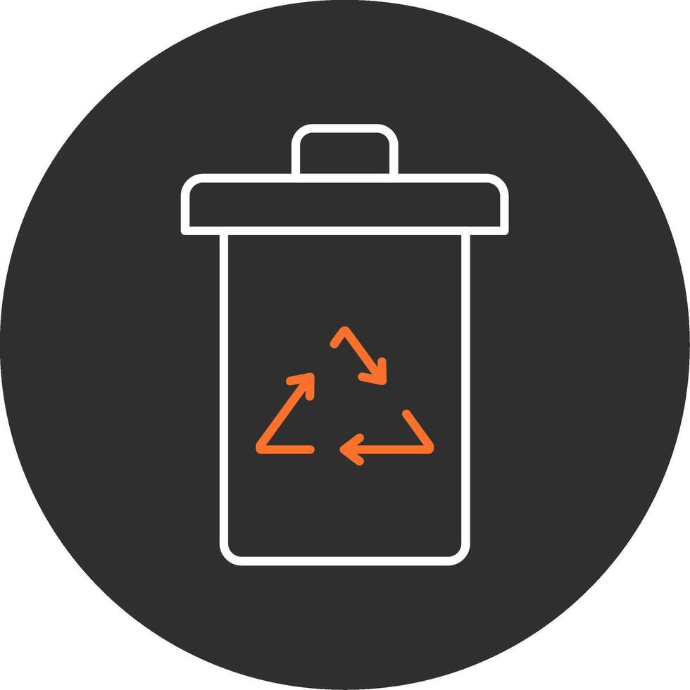 Garbage Blue Filled Icon vector