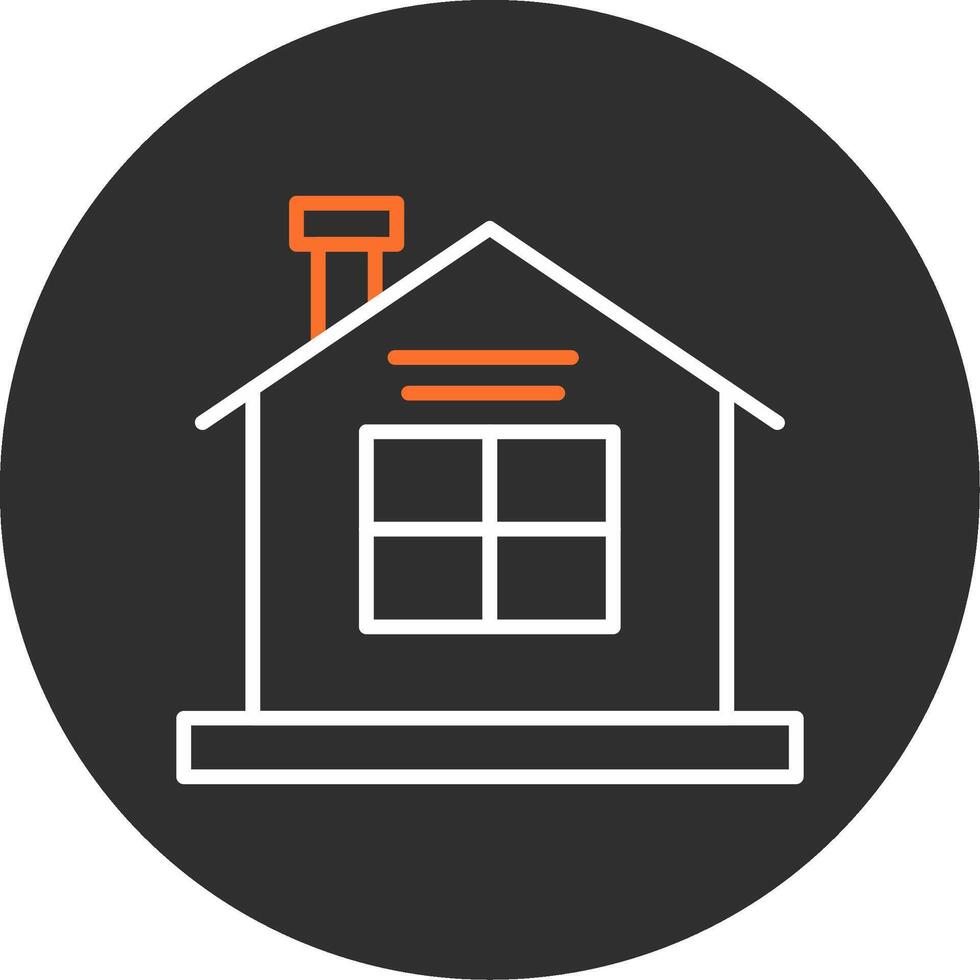 House Blue Filled Icon vector