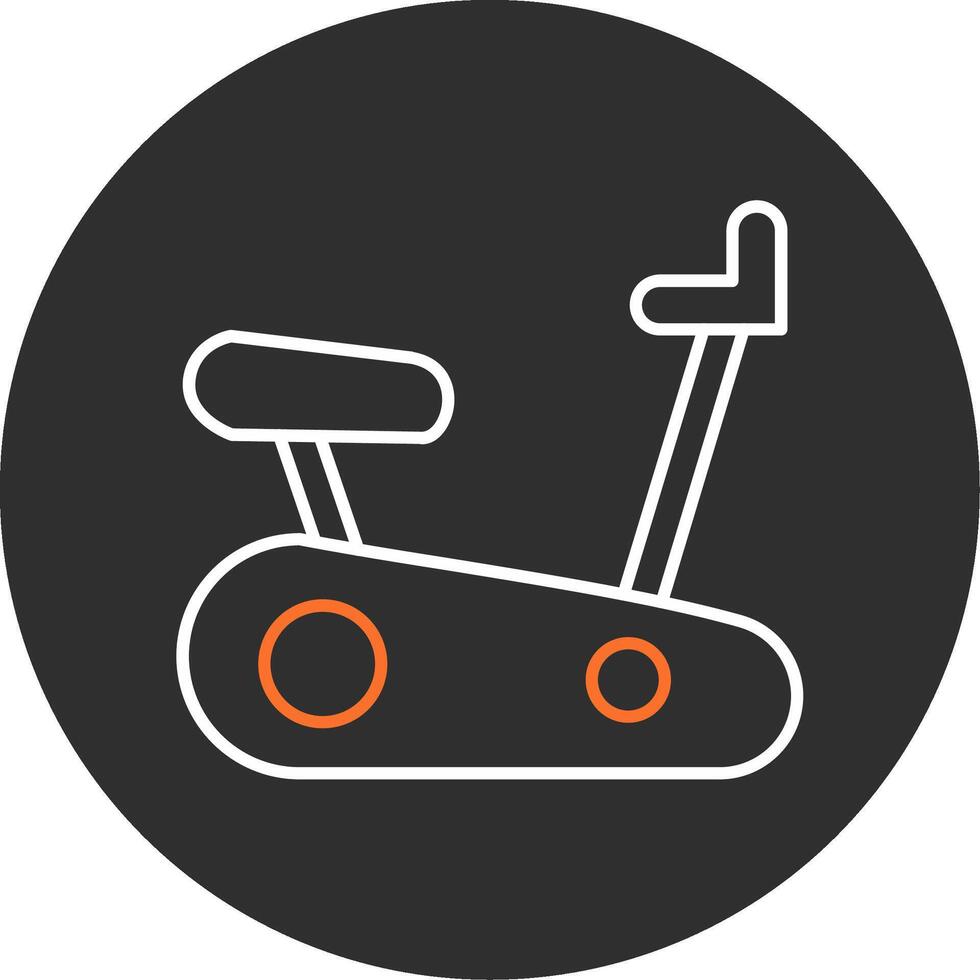 Exercising Bike Blue Filled Icon vector