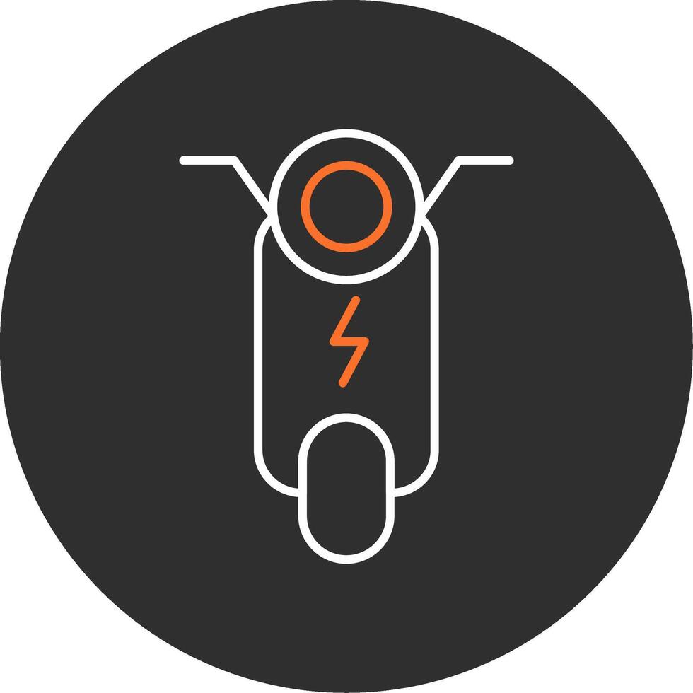 Scooter Blue Filled Icon vector