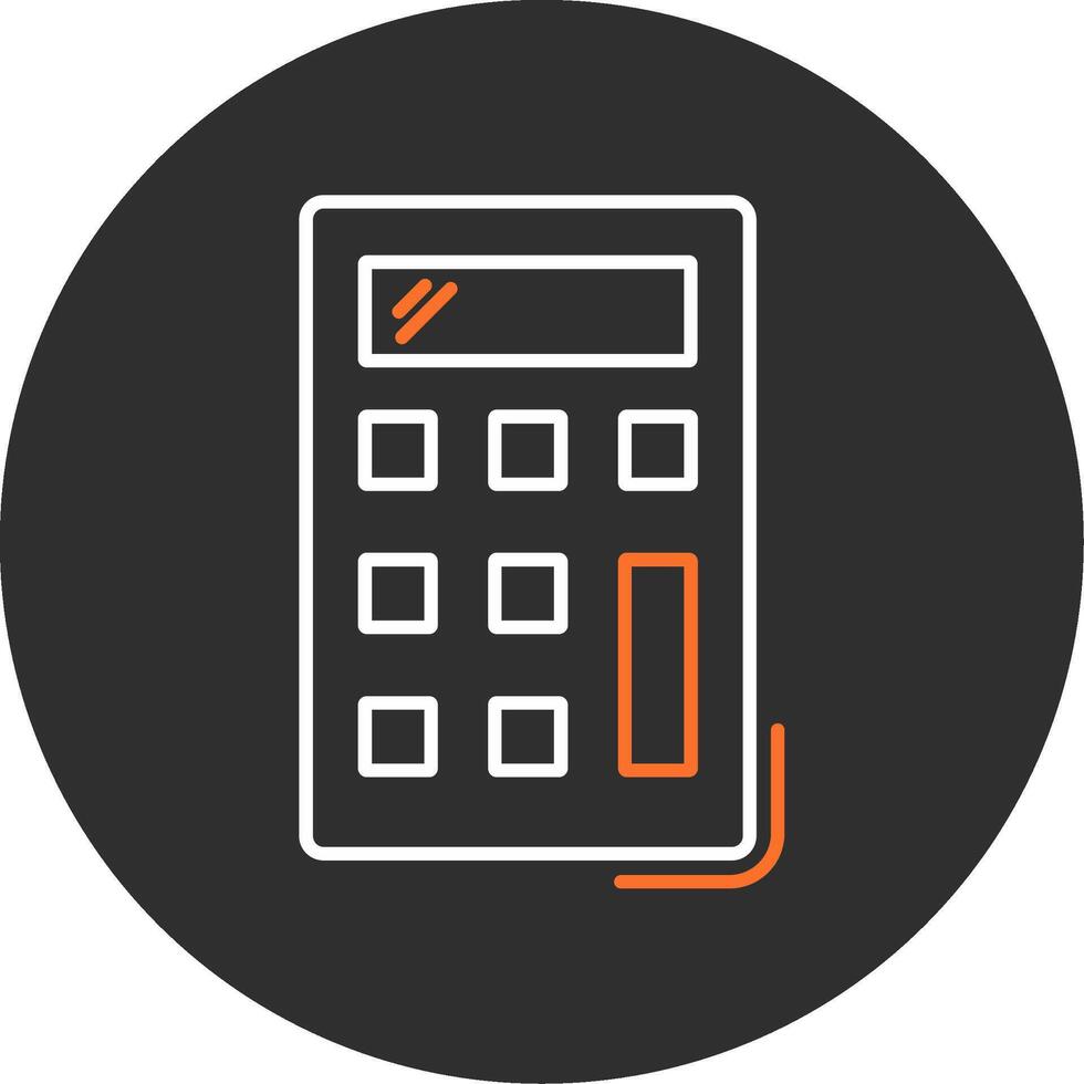 Calculator Blue Filled Icon vector