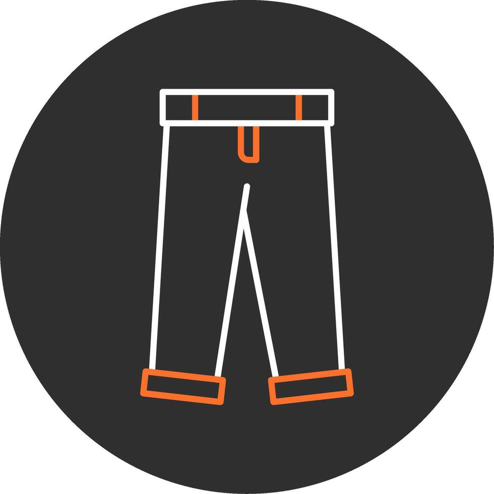 Pants Blue Filled Icon vector