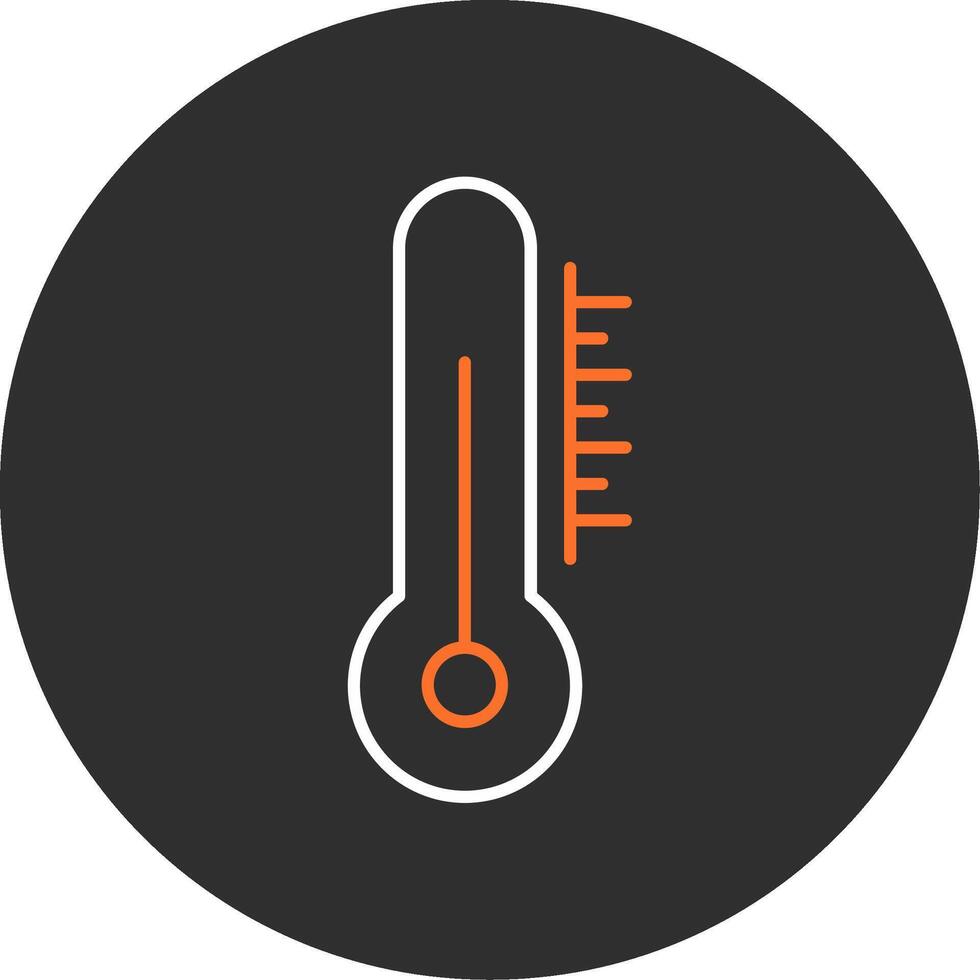 Thermometer Blue Filled Icon vector