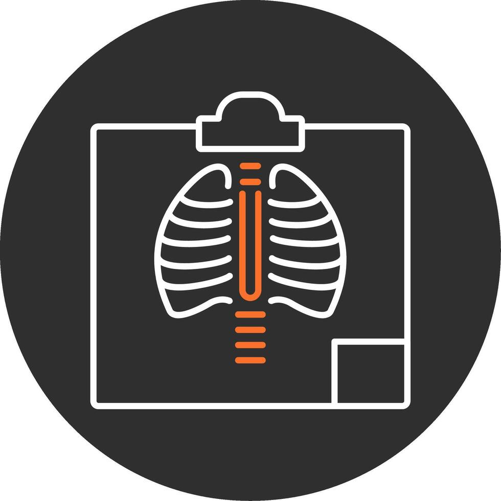 Radiology Blue Filled Icon vector