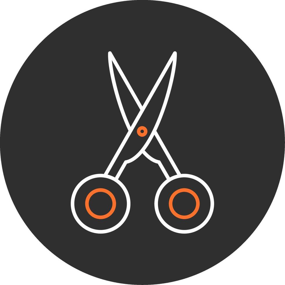 Scissors Blue Filled Icon vector