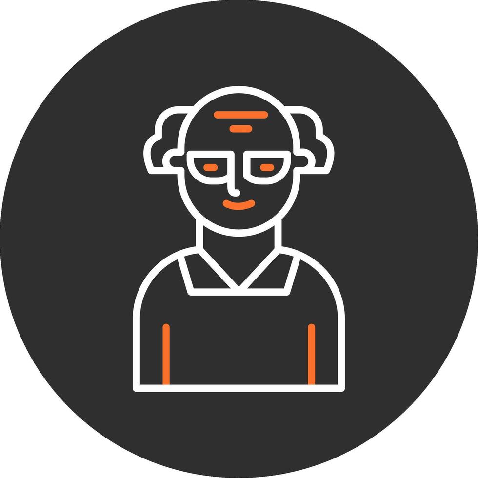 Scientist Blue Filled Icon vector