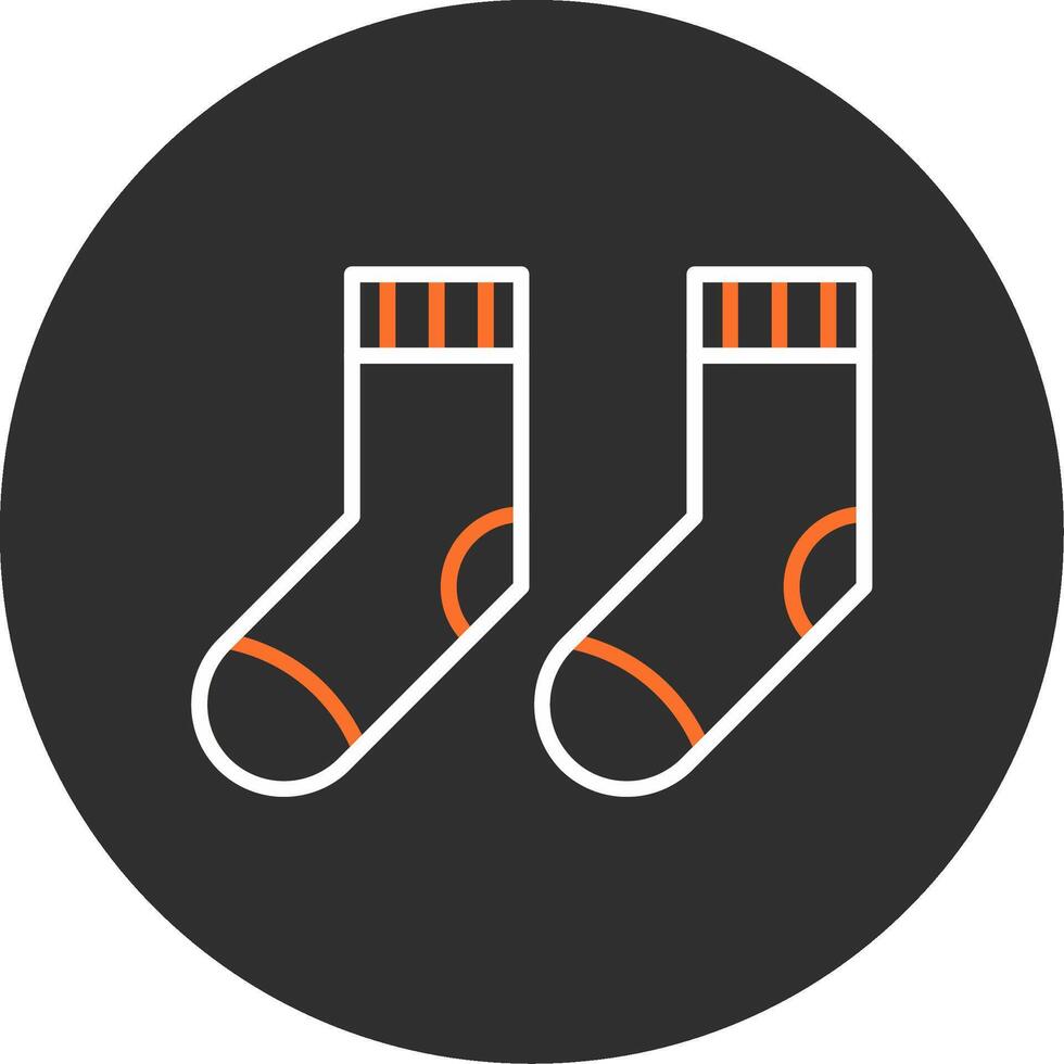 Socks Blue Filled Icon vector