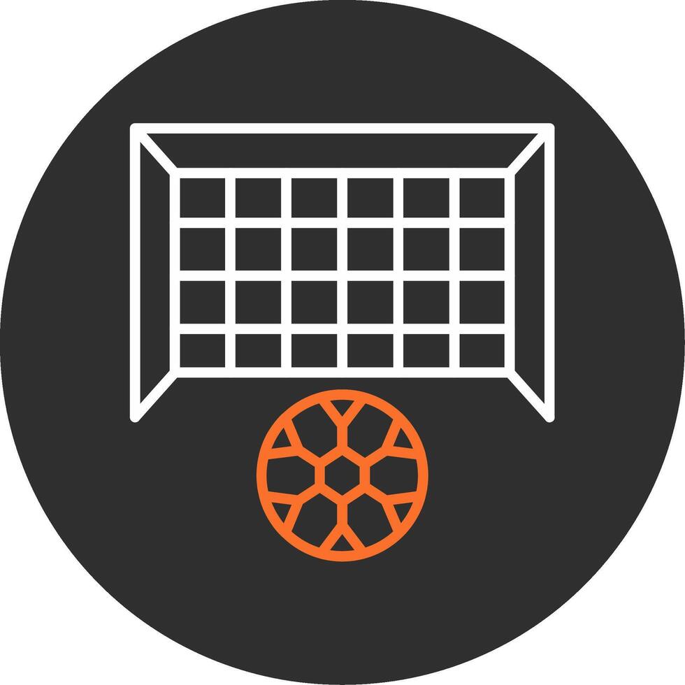 Goal Post Blue Filled Icon vector