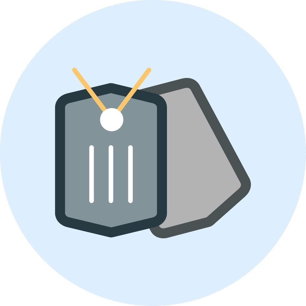 Dog Tag Vector Icon