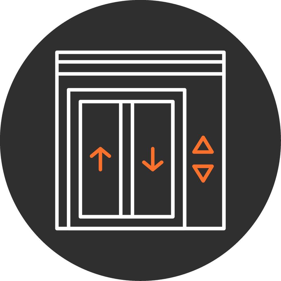 Elevator Blue Filled Icon vector