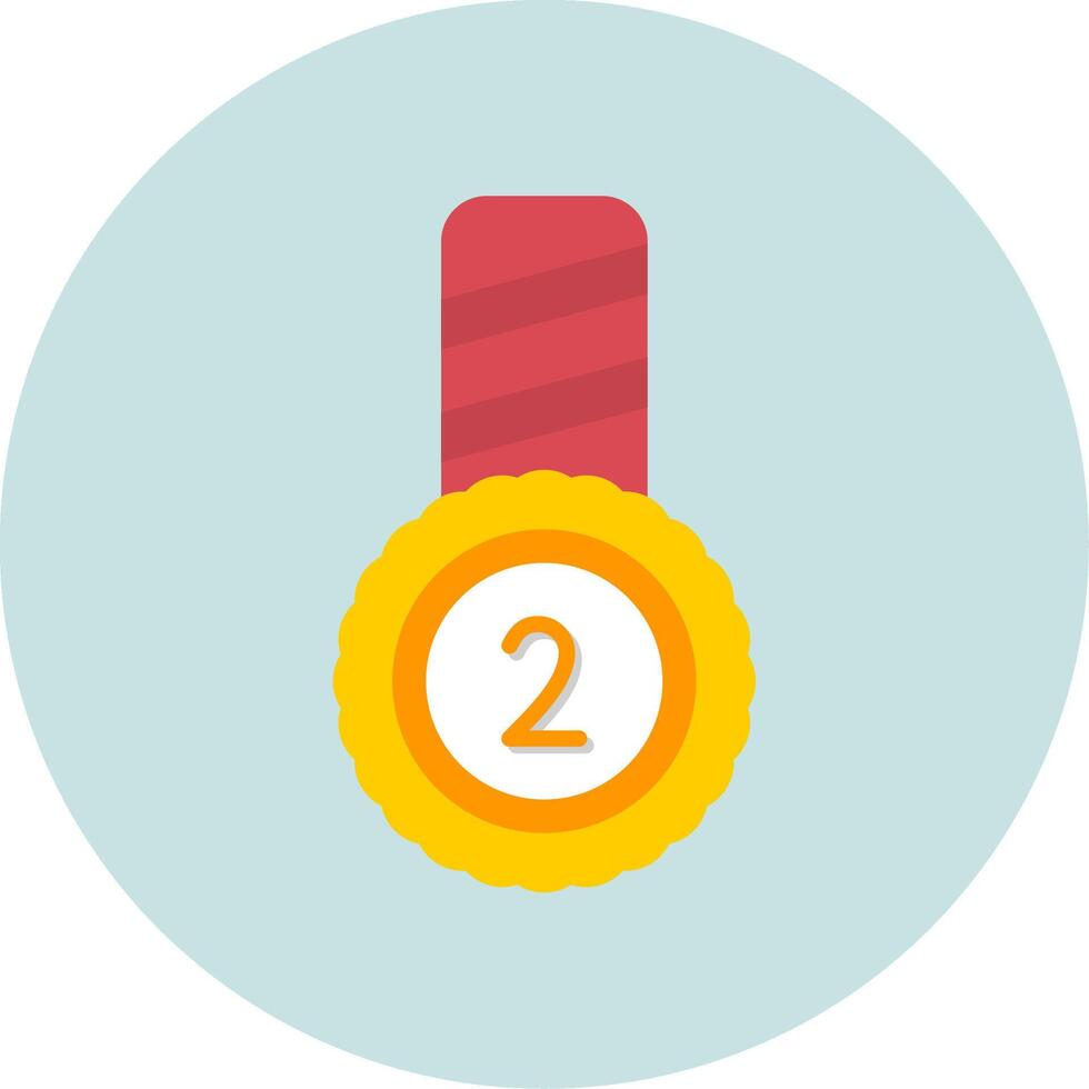 Second Place Vector Icon