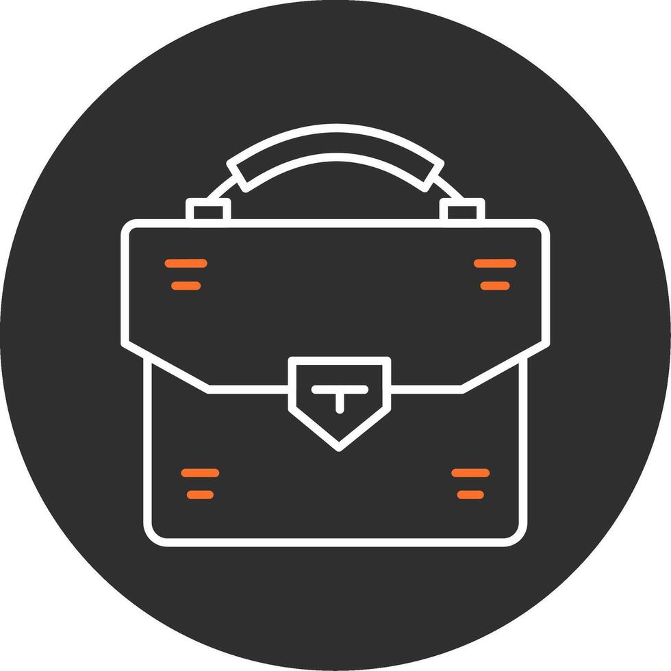 Briefcase Blue Filled Icon vector