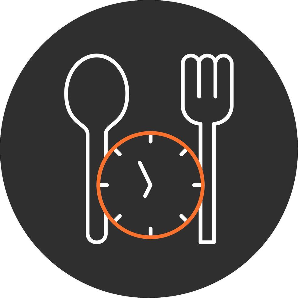 Fasting Blue Filled Icon vector