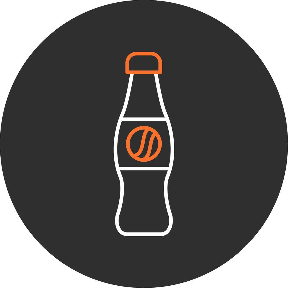 Cola Blue Filled Icon vector