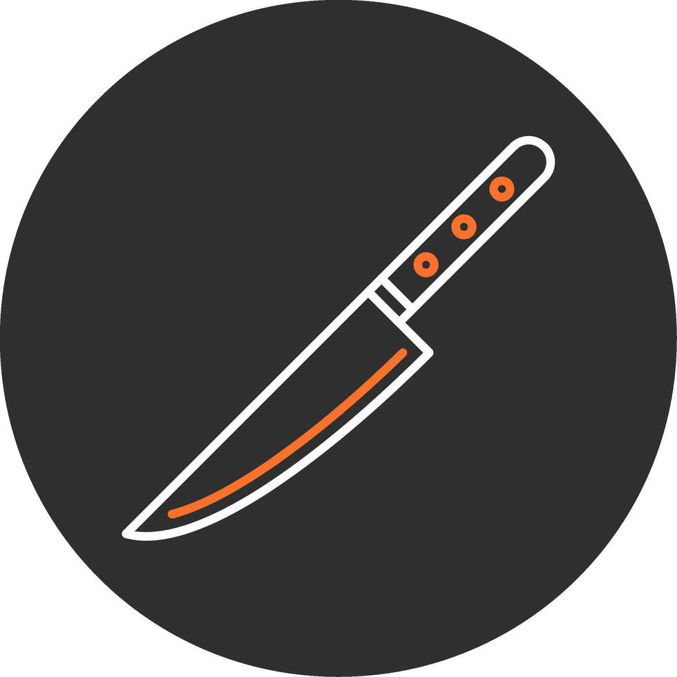 Knife Blue Filled Icon vector