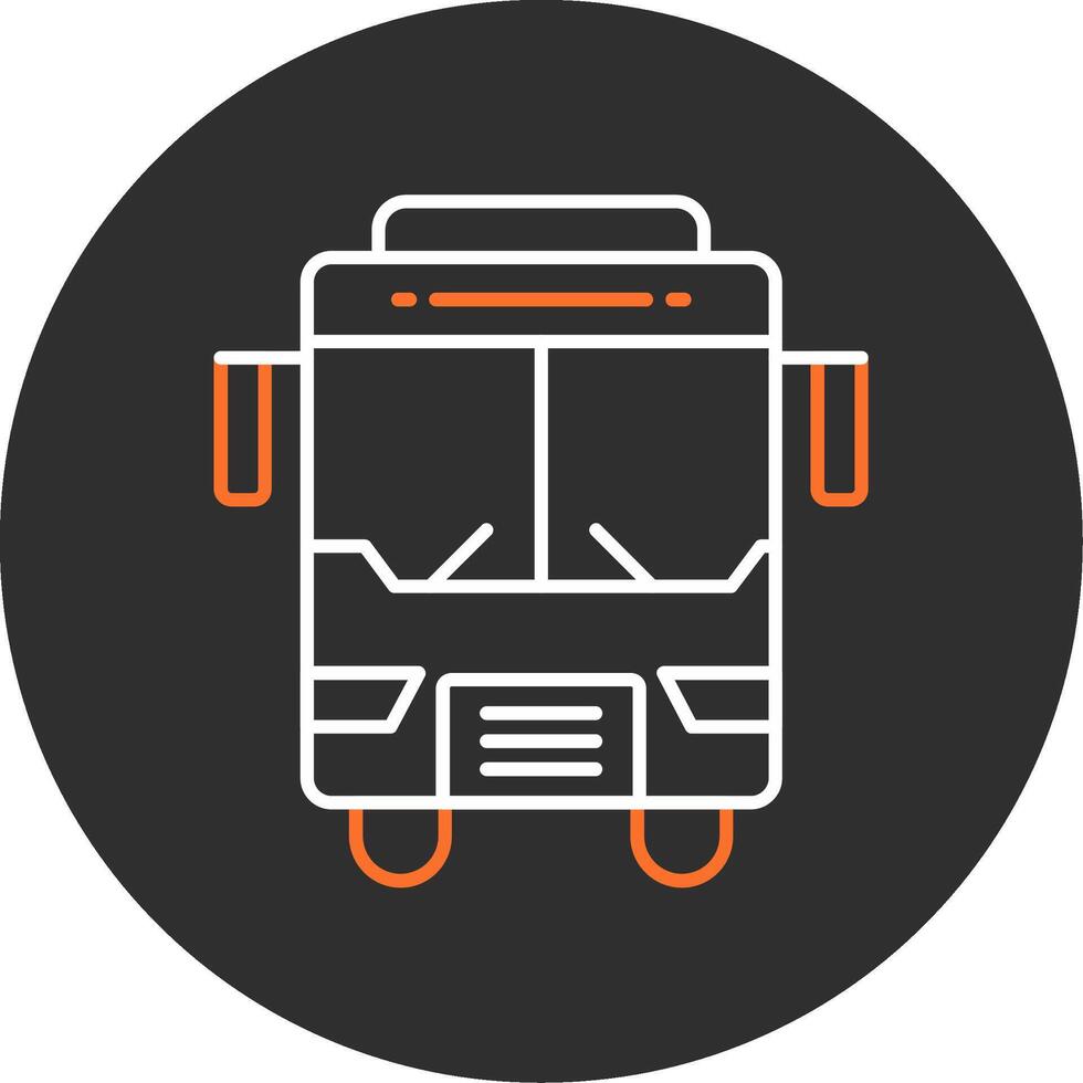 Bus Blue Filled Icon vector