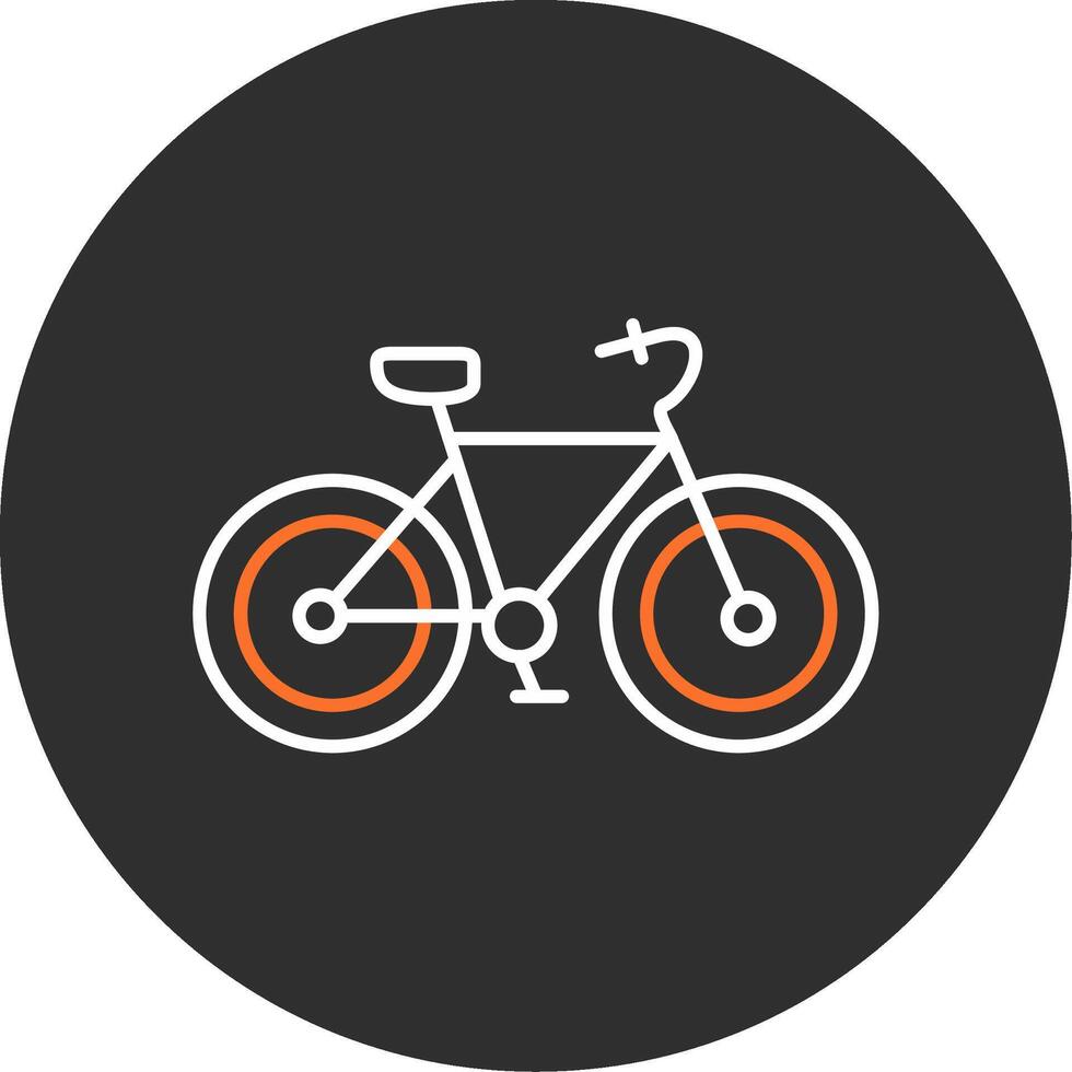 Bicycle Blue Filled Icon vector