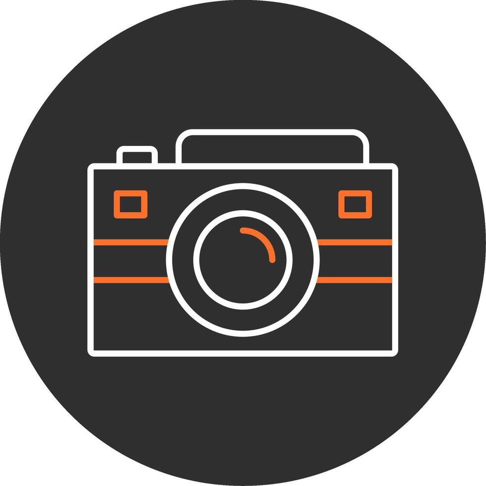 Camera Blue Filled Icon vector