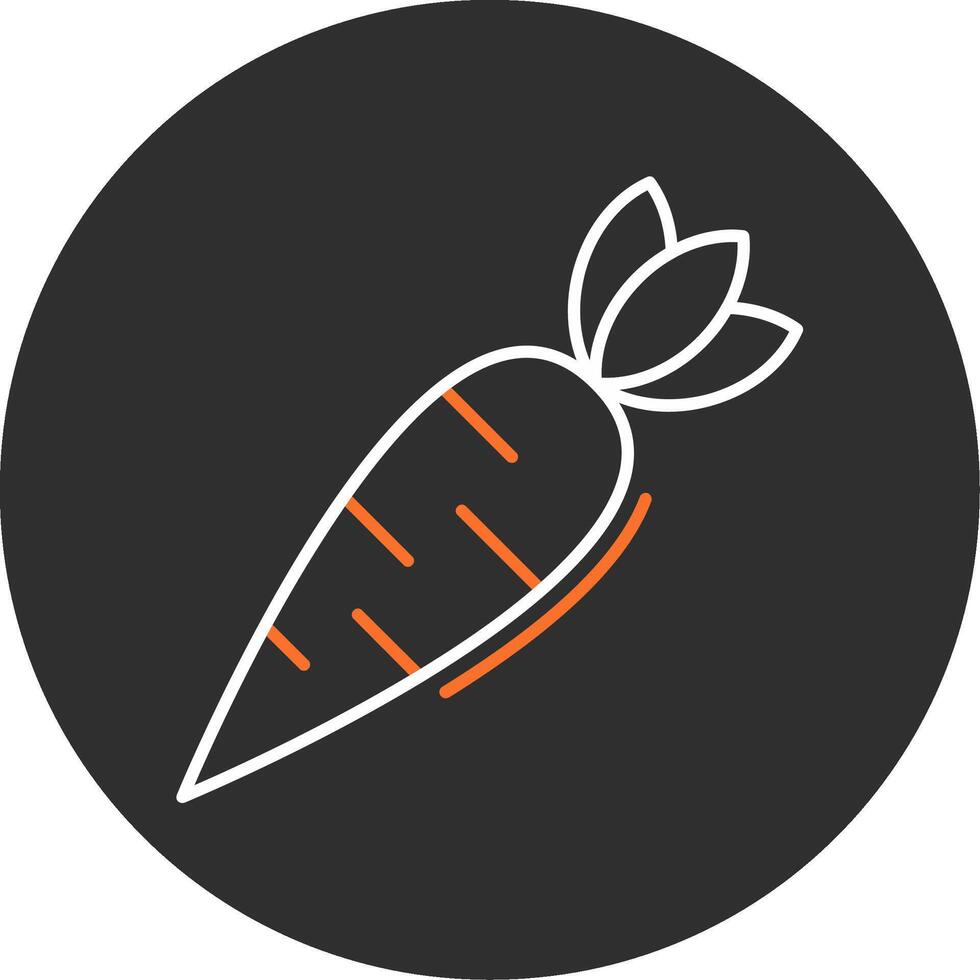 Carrot Blue Filled Icon vector