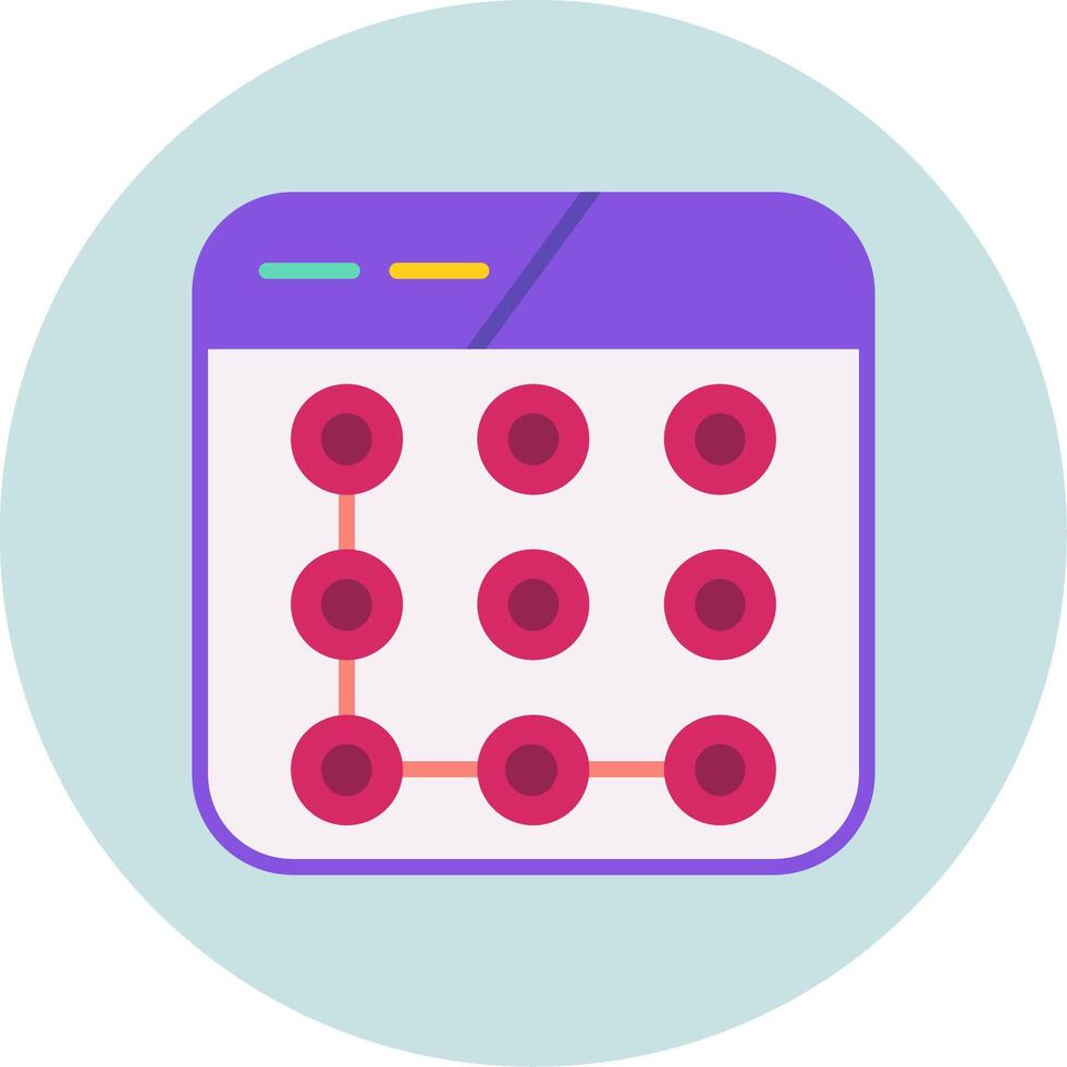Lock Pattern Vector Icon