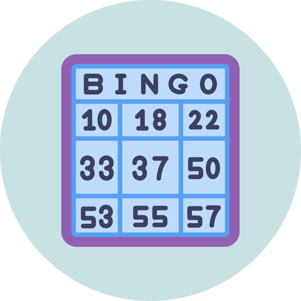 icono de vector de bingo