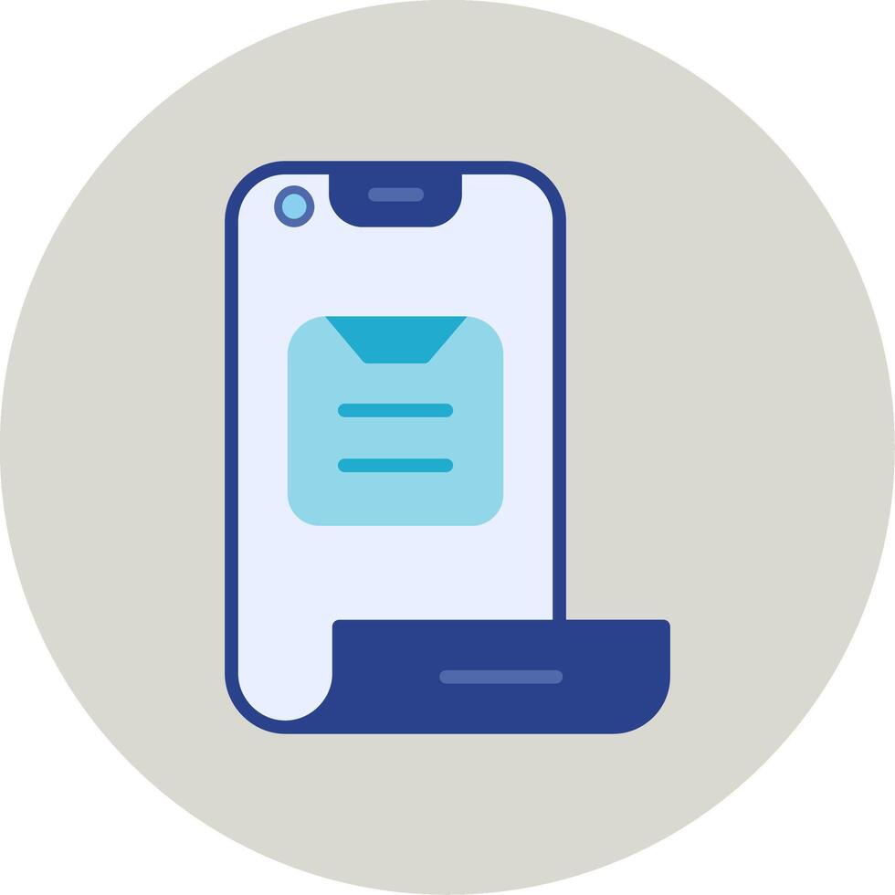 Folding Phone Vector Icon