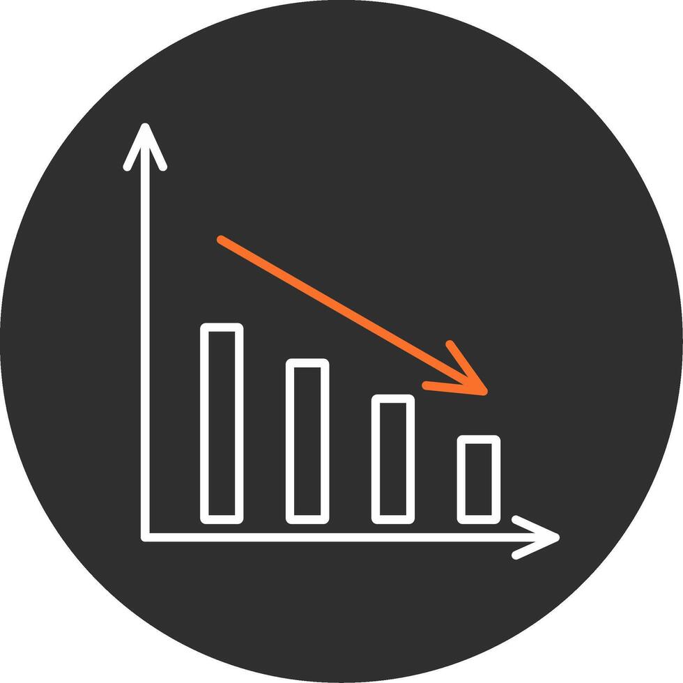 Bar Chart Blue Filled Icon vector