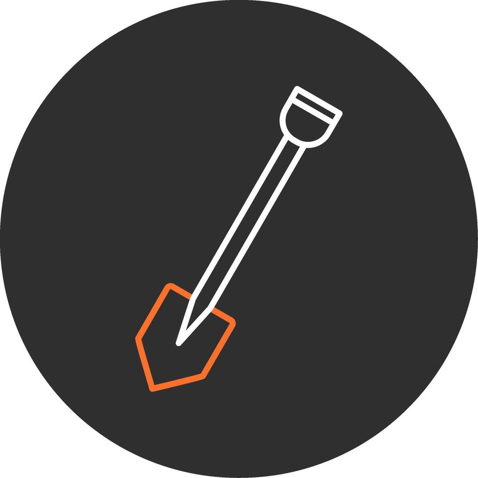 Shovel Blue Filled Icon vector