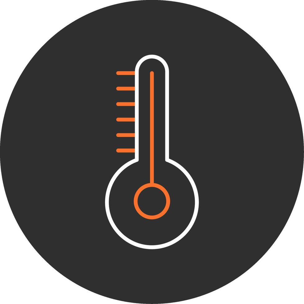 Temperature Blue Filled Icon vector