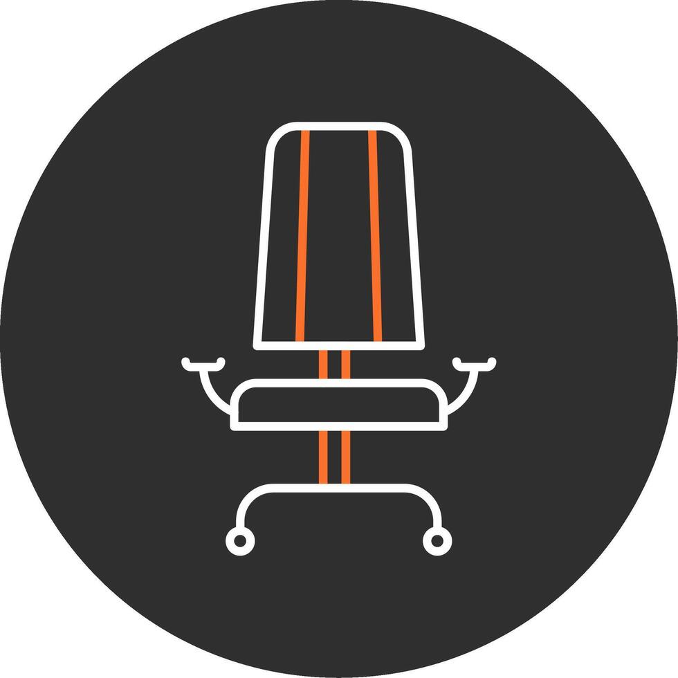 Armchair Blue Filled Icon vector
